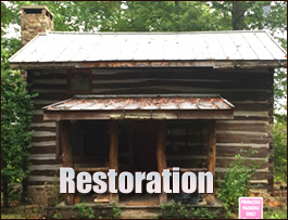Historic Log Cabin Restoration  Collinsville, Virginia